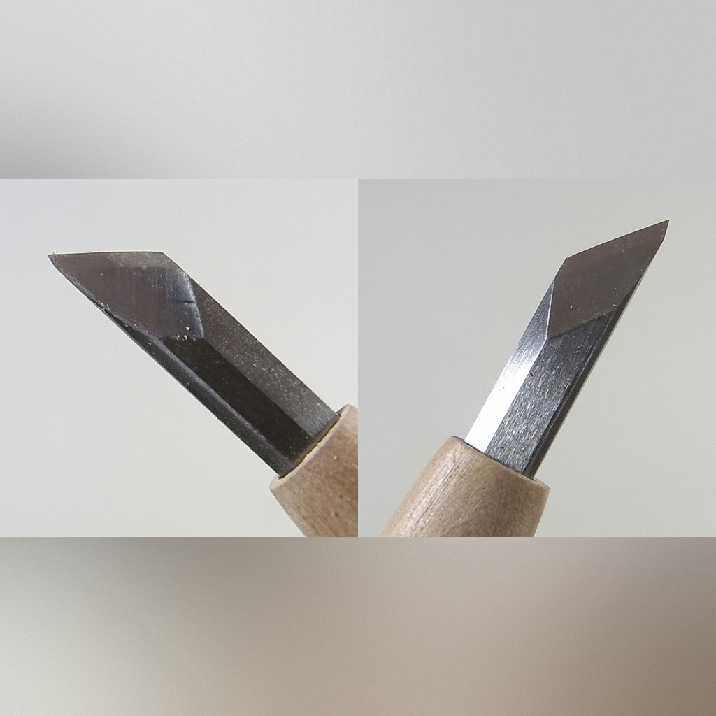 Cincel "En punta" - KANESHIN (Mano Derecha, 1.5mm)