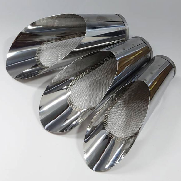 Palitas de Acero Inoxidable con Tejido Set X3